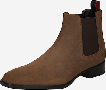 HUGO Red Chelsea Boots 'Cult' in Brown: front