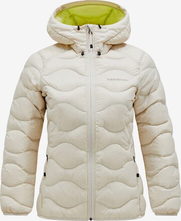 PEAK PERFORMANCE Outdoorjas 'Helium Down' in Beige: voorkant