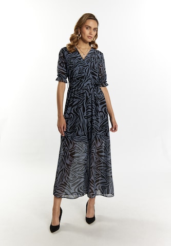 Robe faina en bleu : devant