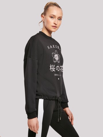 F4NT4STIC Sweatshirt 'Sakura Blume Japan' in Black