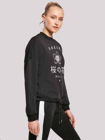 F4NT4STIC Sweatshirt 'Sakura Blume Japan' in Schwarz