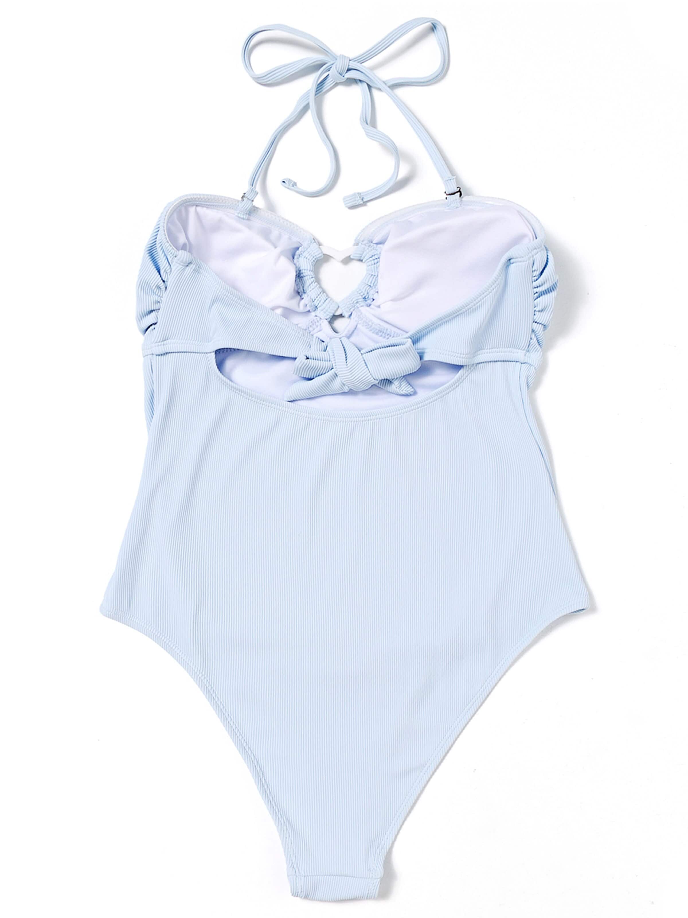 BONVERANO Klassisch Badeanzug in Blau