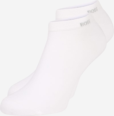 BOSS Orange Chaussettes '2P AS uni CC' en gris / blanc, Vue avec produit