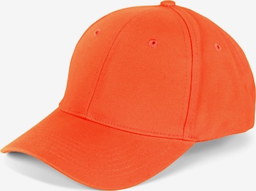 styleBREAKER Cap 'Baseball Cap Einfarbig' in Orange: Vorderseite