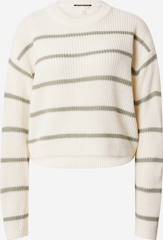 Pull-over QS en blanc : devant