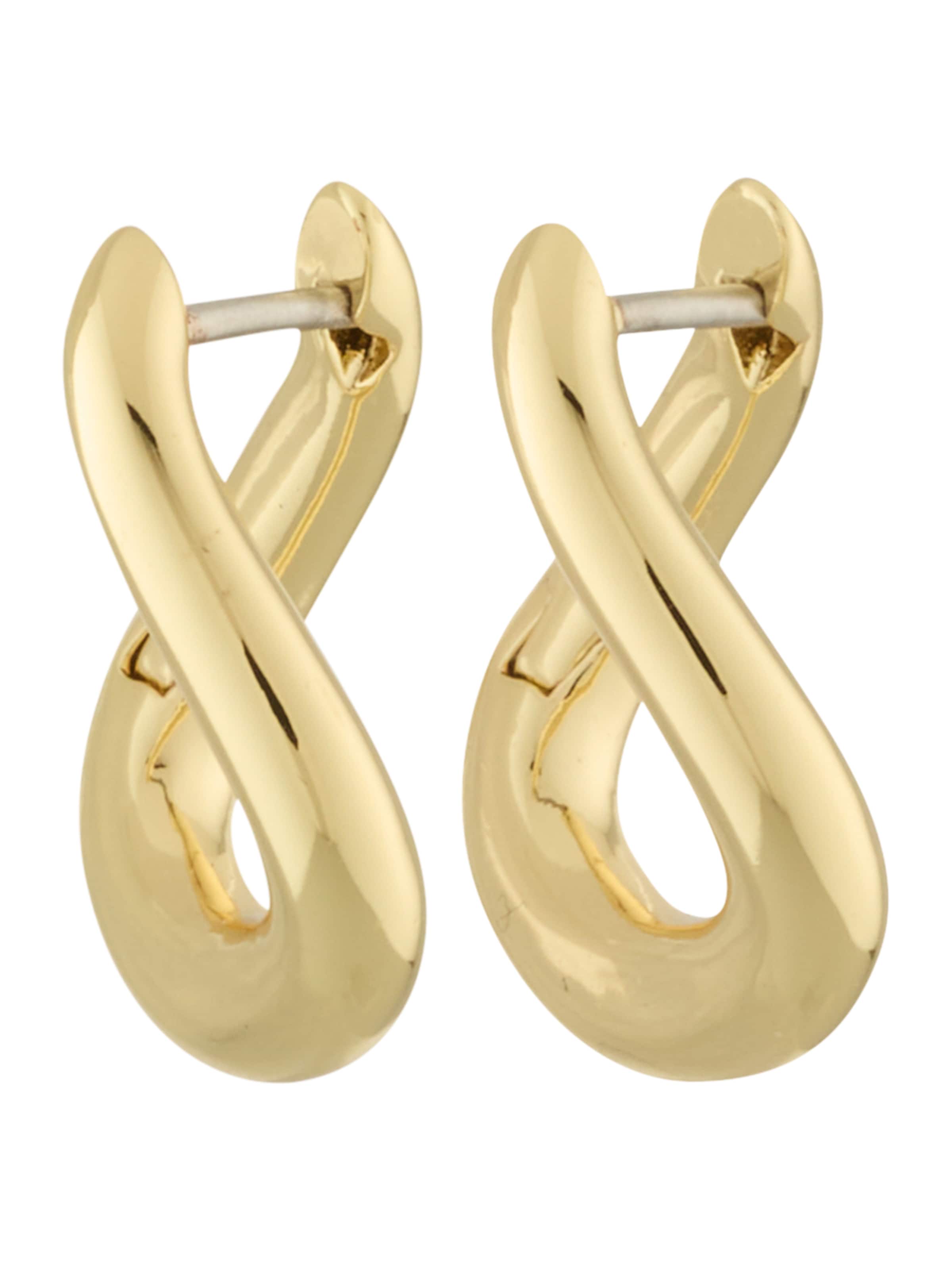 Cercei de la & Other Stories pe auriu: față