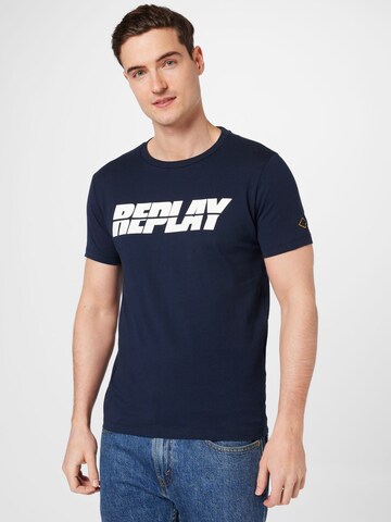 REPLAY T-Shirt in Blau: predná strana