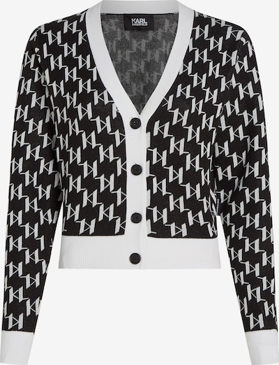 Karl Lagerfeld Knit Cardigan in Black / White, Item view