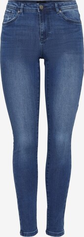 Vero Moda Curve Skinny Jeans 'TANYA' in Blauw: voorkant