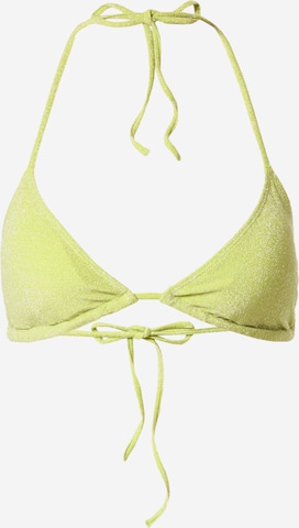 Triangle Hauts de bikini Monki en vert : devant