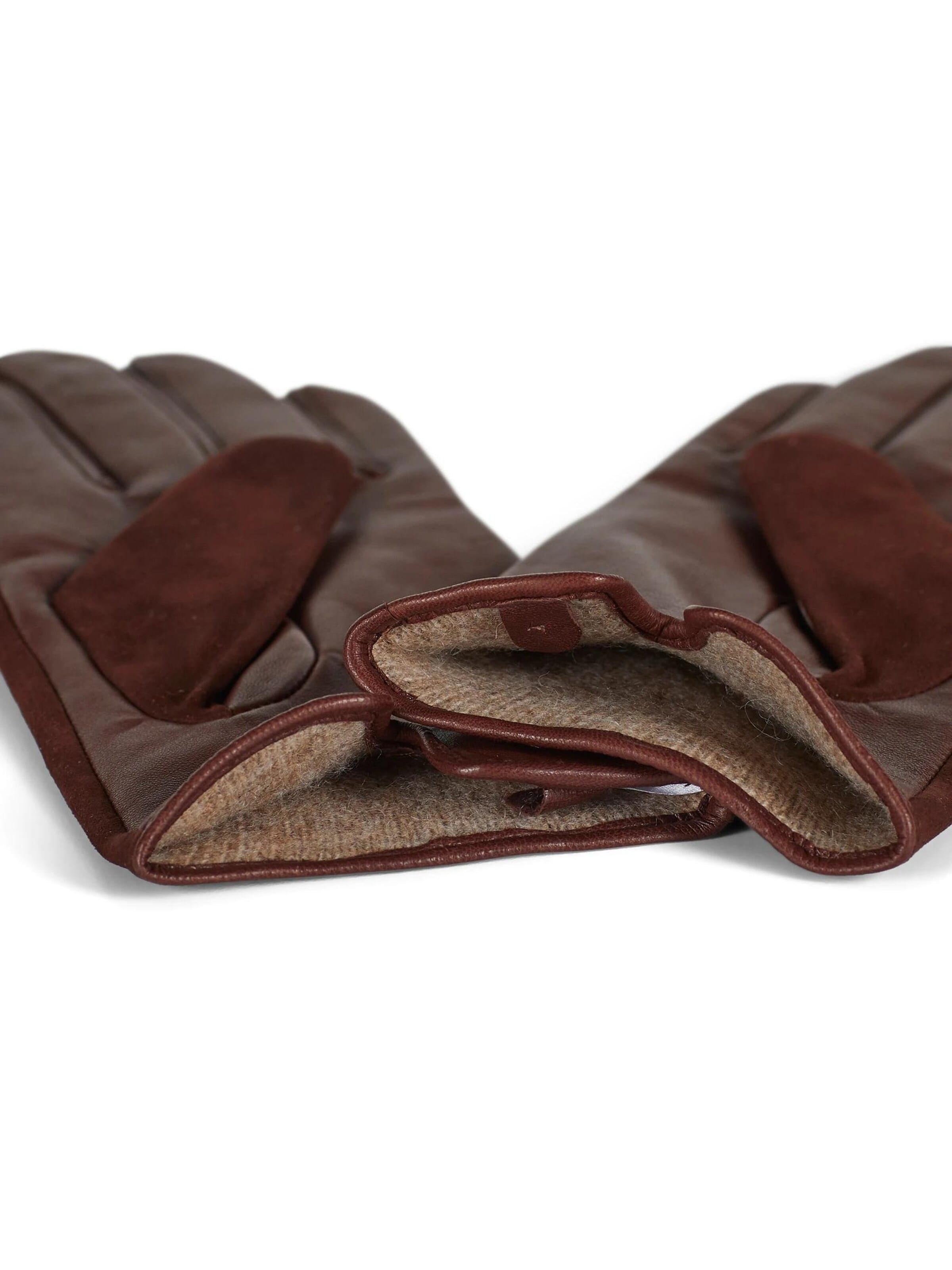 Gants 'Women's Leather Gloves Luna Brown' Howard London en marron