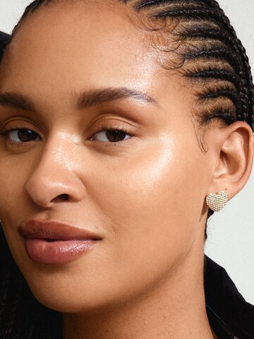 Boucles d'oreilles 'Dune' Pilgrim en or : devant