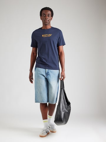 MUSTANG Póló 'Austin' - kék