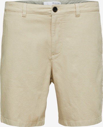 SELECTED HOMME Chino Pants in Beige: front