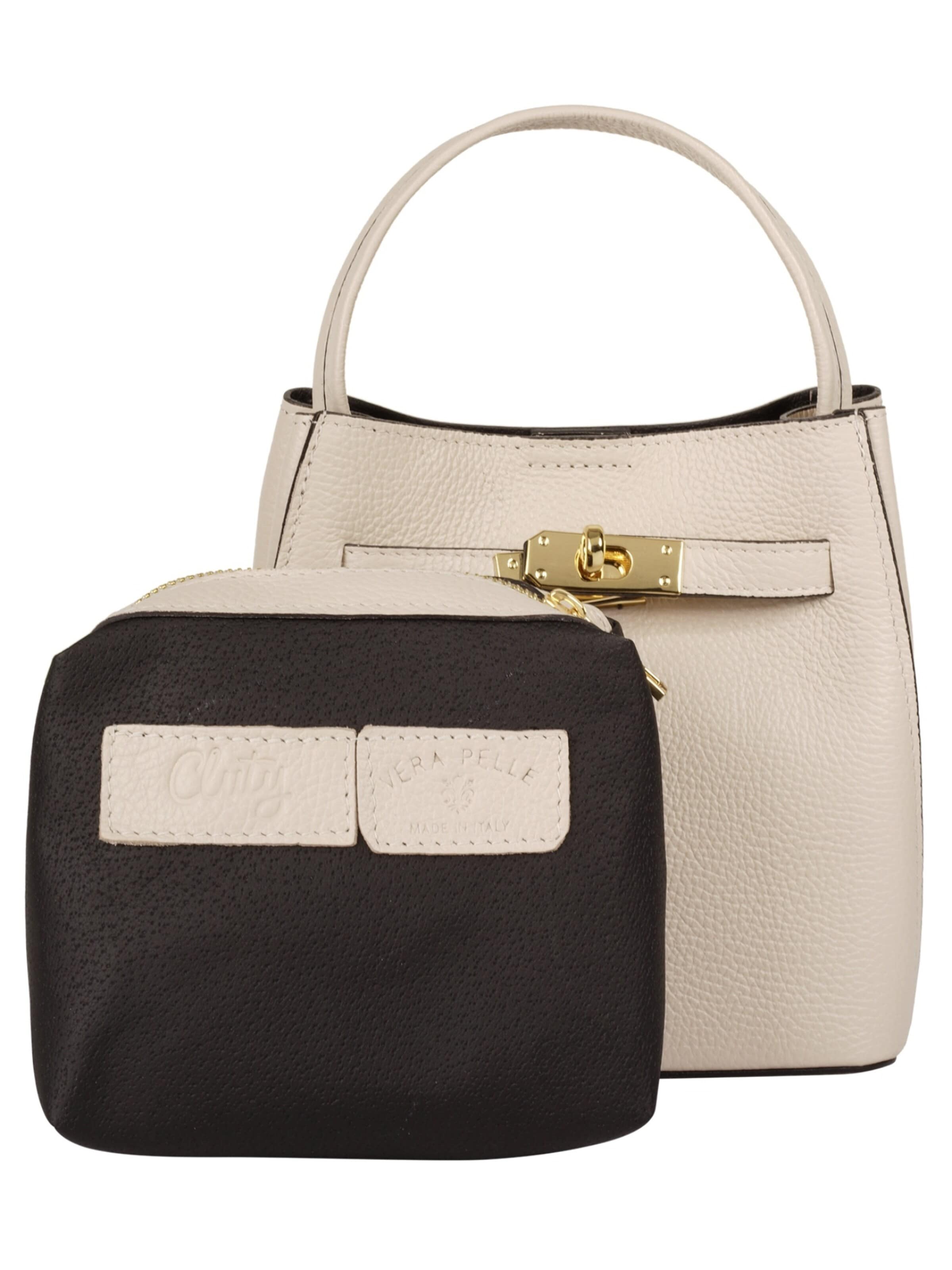 Cluty Handbag in Beige: front