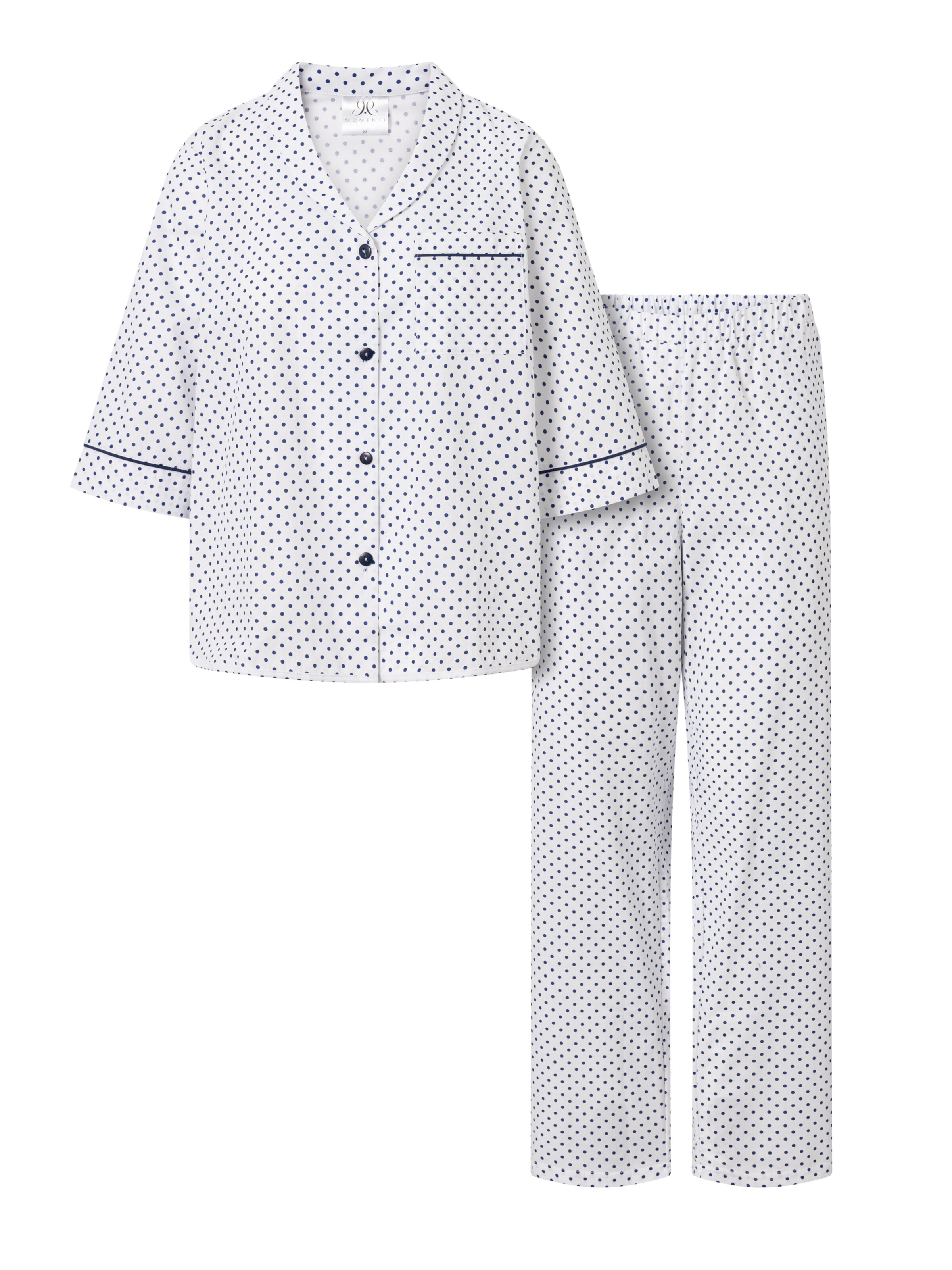 Momenti Per Me Pyjama 'Ms. President'‌‌‌‌‌‌‌‌ in Weiß: Vorderseite