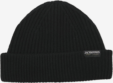 melns JACK & JONES Cepure 'JACPREM': no priekšpuses