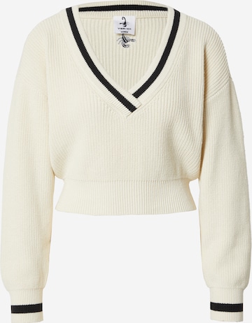 VIERVIER Sweter 'Florentine' w kolorze biały: przód