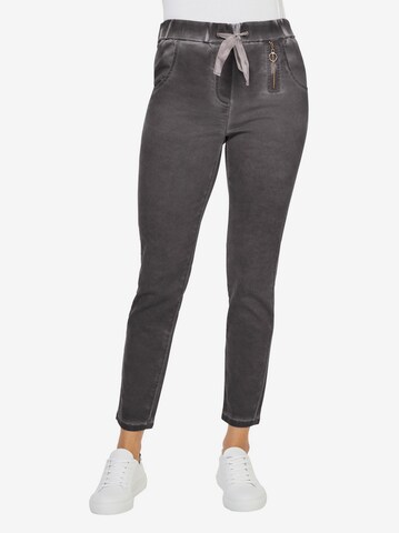 Regular Pantalon heine en gris : devant