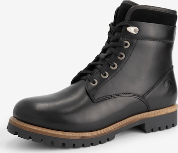 Travelin Lace-up boot 'Karhamn' in Black: front