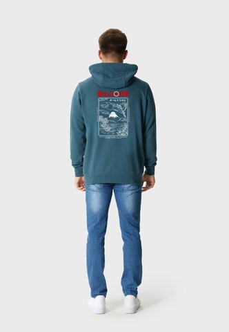 Oldskull Kapuzensweatshirt in Grün