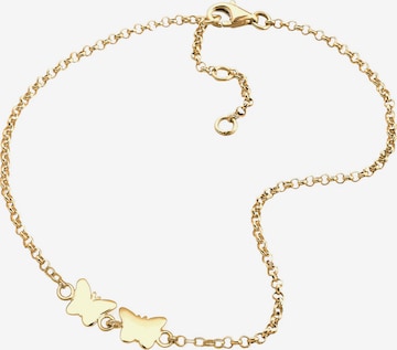 ELLI Voetsieraden 'Schmetterling' in Goud: voorkant