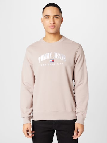 Tommy Jeans Sweatshirt 'Varsity' in Roze: voorkant