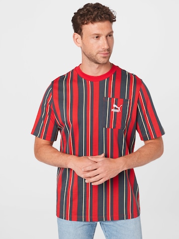 Tricou 'Glitch' de la PUMA pe roșu: față