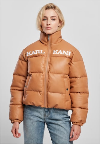 Veste mi-saison Karl Kani en orange : devant