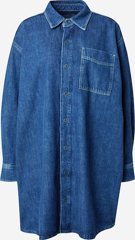 G-Star RAW Платье-рубашка в Синий: спереди