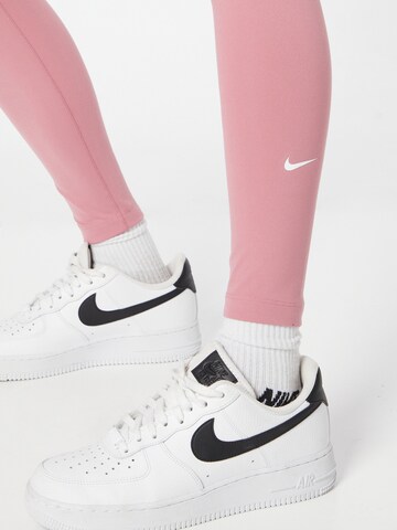 NIKE Skinny Sporthose 'One' in Pink