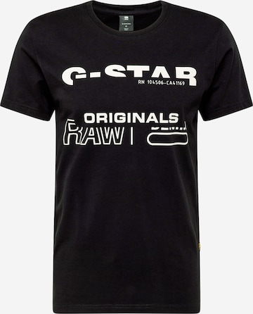 G-Star RAW Tričko 'Originals r t' – černá: přední strana