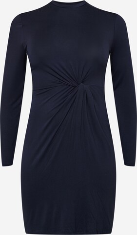 PIECES Curve Dress 'NEORA' in Blue: front