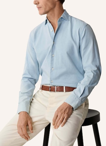 Hackett London Regular fit Overhemd in Blauw