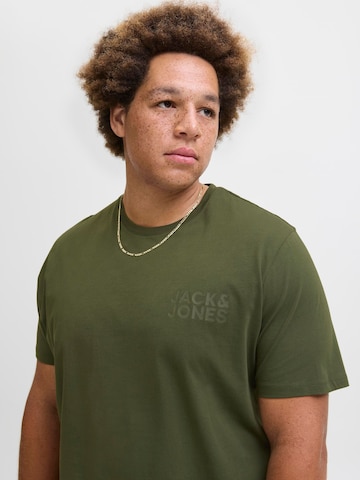 T-Shirt 'JJECorp' Jack & Jones Plus en vert