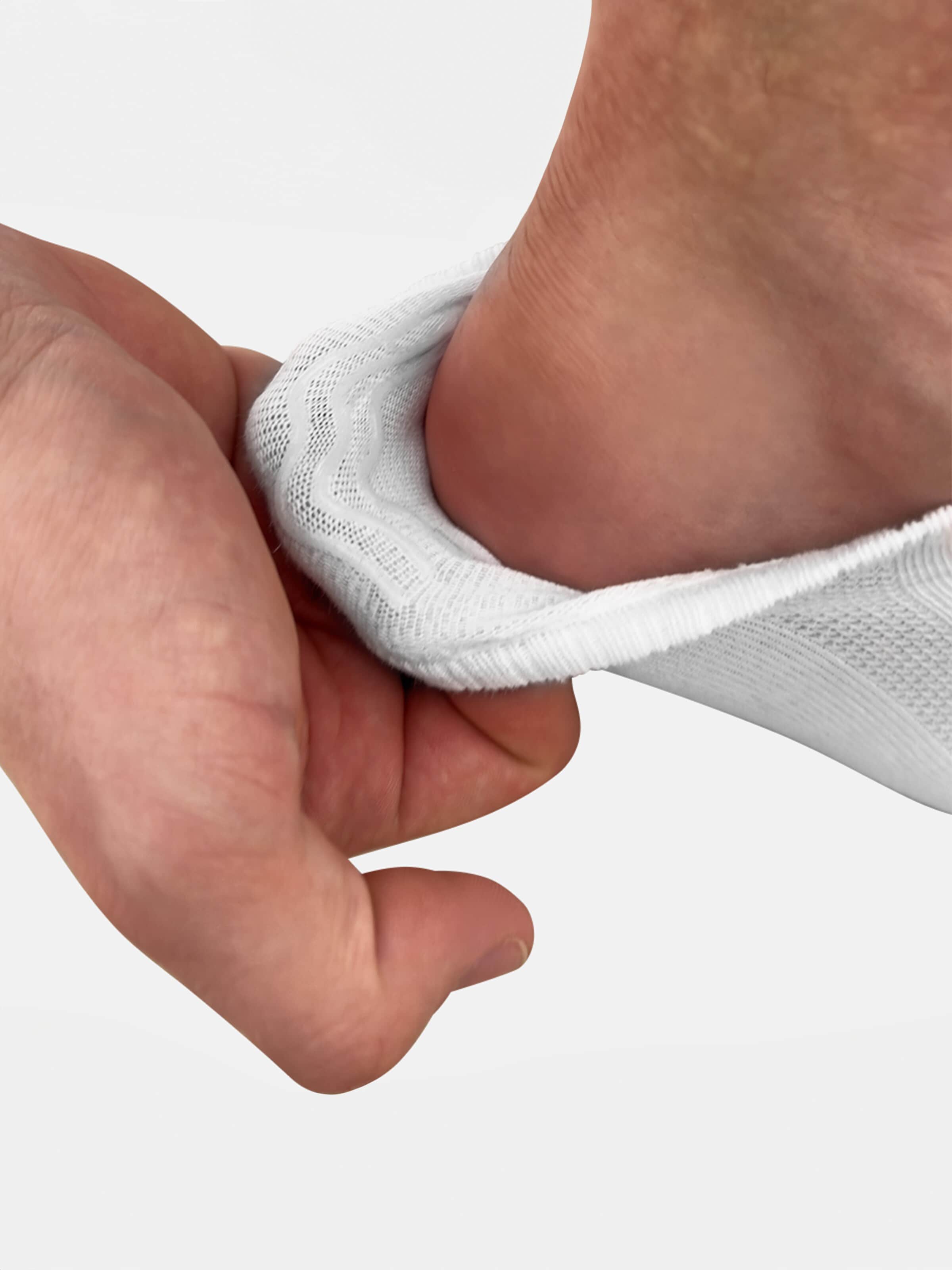 Circle Five Ankle socks '6 Paar Sneaker-Socken Silikongrip ohne verrutschen' in White