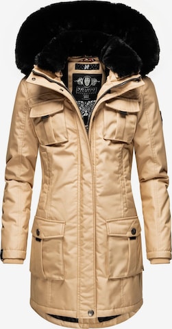 NAVAHOO Weatherproof jacket 'Tinis' in Beige: front