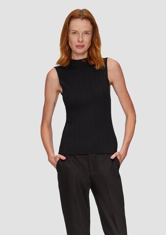 Tops en tricot s.Oliver en noir : devant