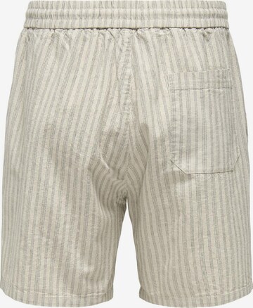 Only & Sons Regular Pants 'Tel' in Grey