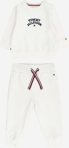 TOMMY HILFIGER Joggingpak in Wit: voorkant