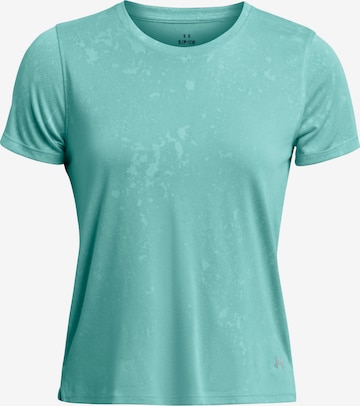 UNDER ARMOUR Functioneel shirt 'Launch Splatter' in Blauw: voorkant