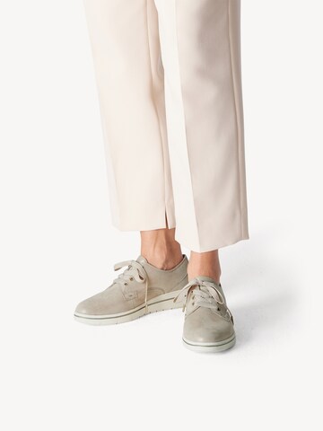 Chaussure à lacets 'Pure Relax' Tamaris en beige : devant