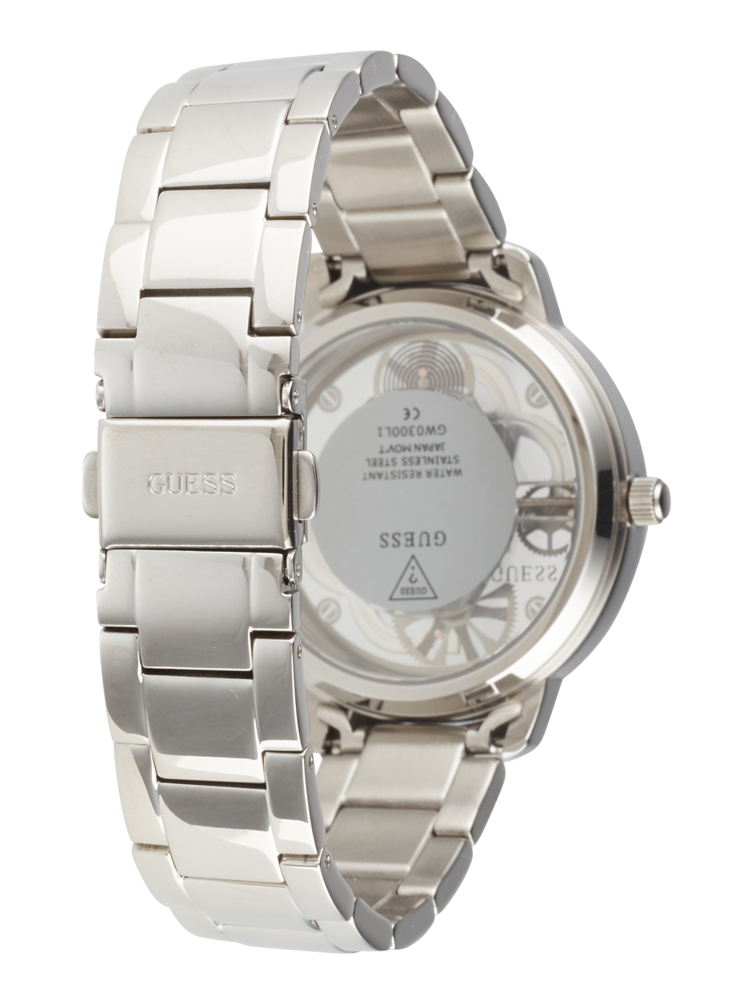 GUESS Uhr 'Quattro Clear' in Silber