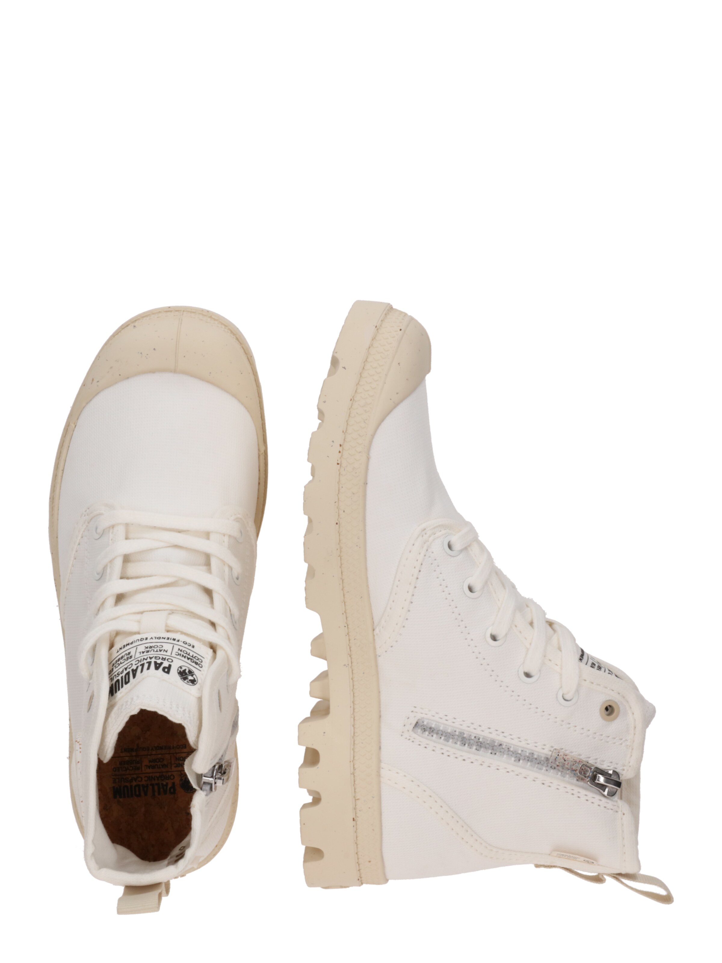 Stivaletto stringato 'PAMPA' di Palladium in bianco