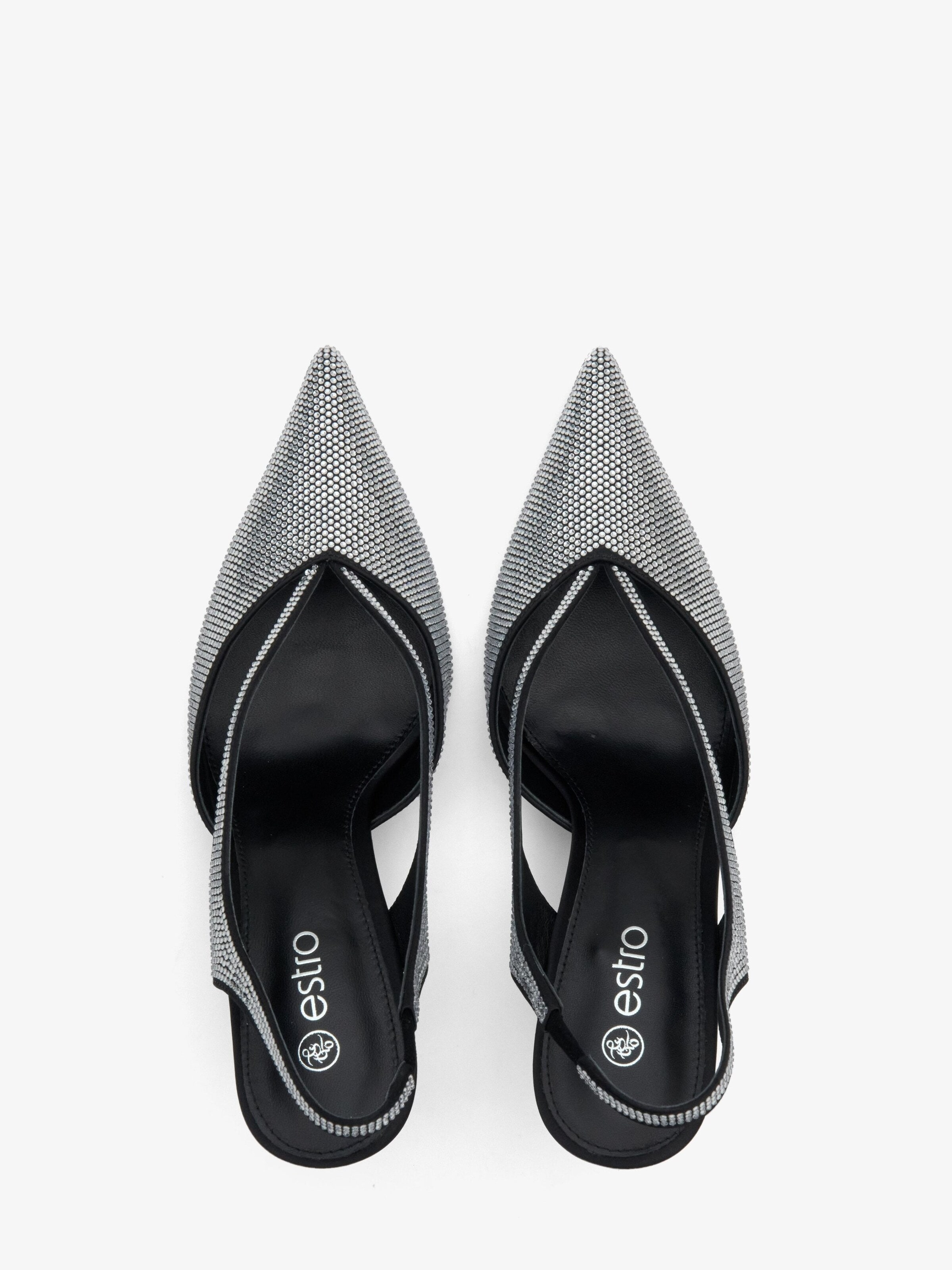 Estro - Zapatos destalonado '2370-2' en plata