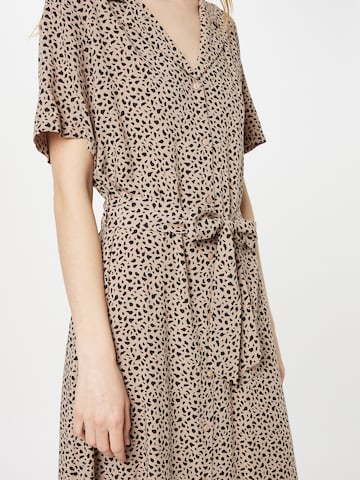 PIECES Shirt Dress 'Olivia' in Brown