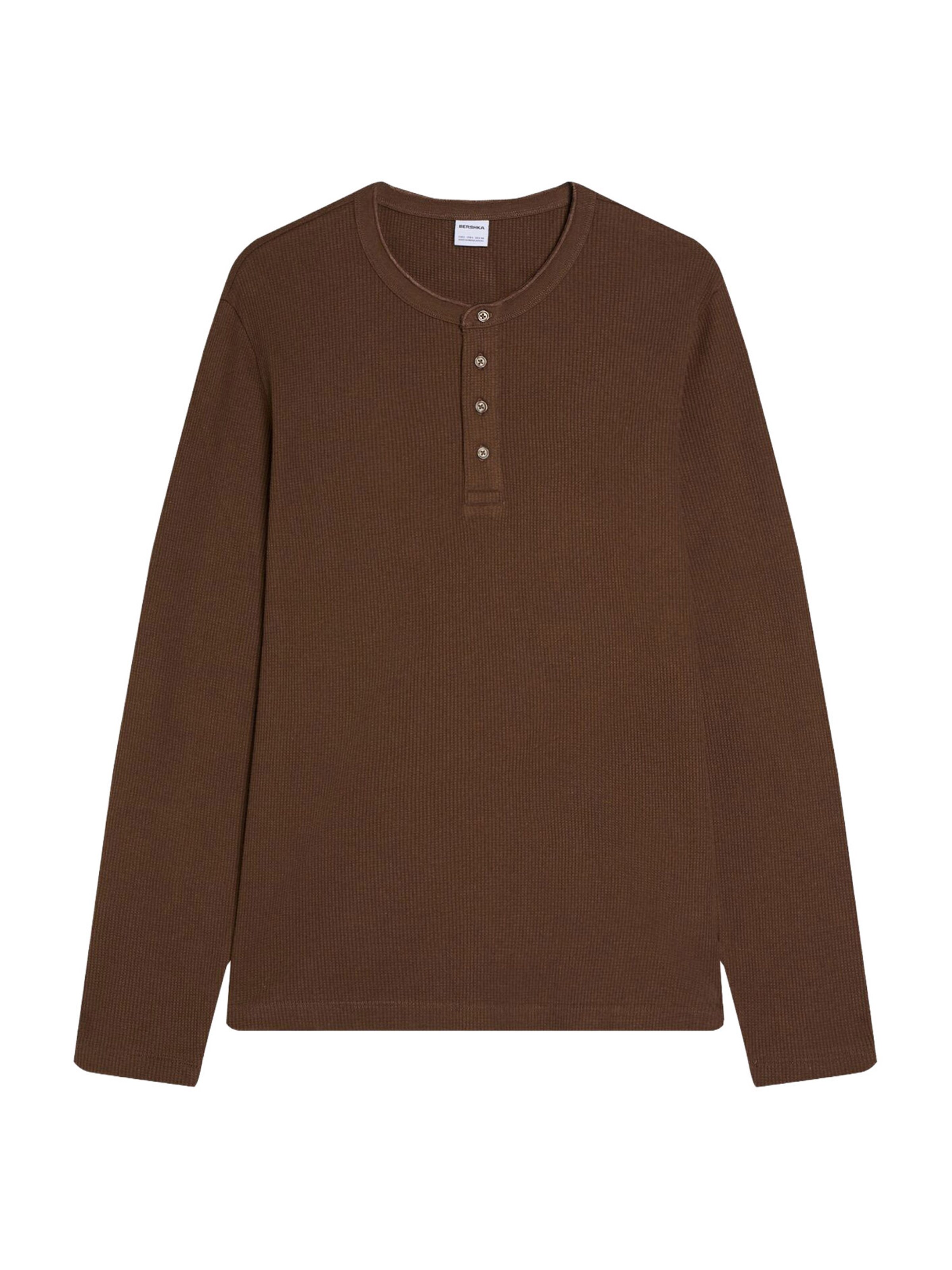 Bershka Shirt in Brown: front