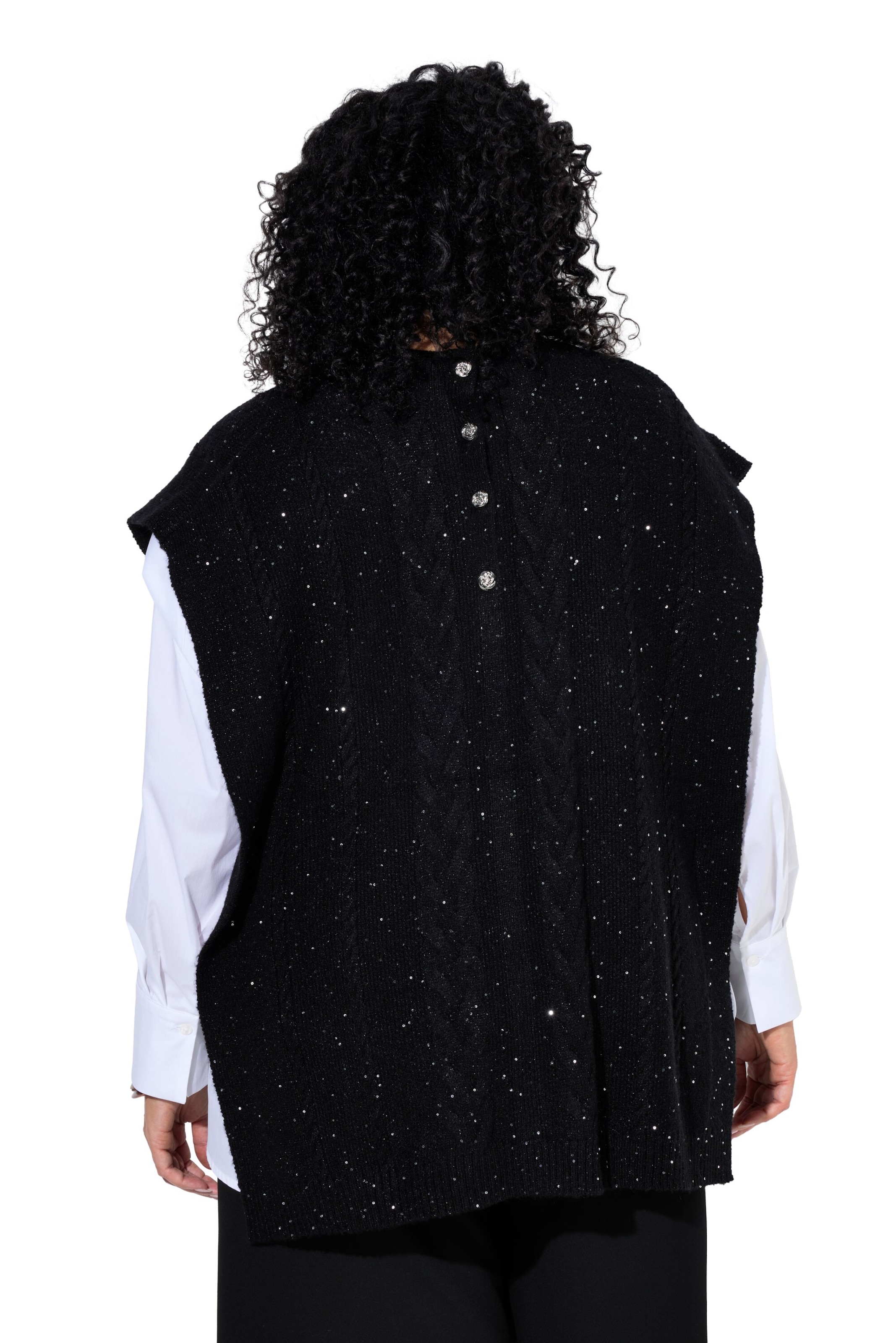 Ulla Popken Pullover in Schwarz