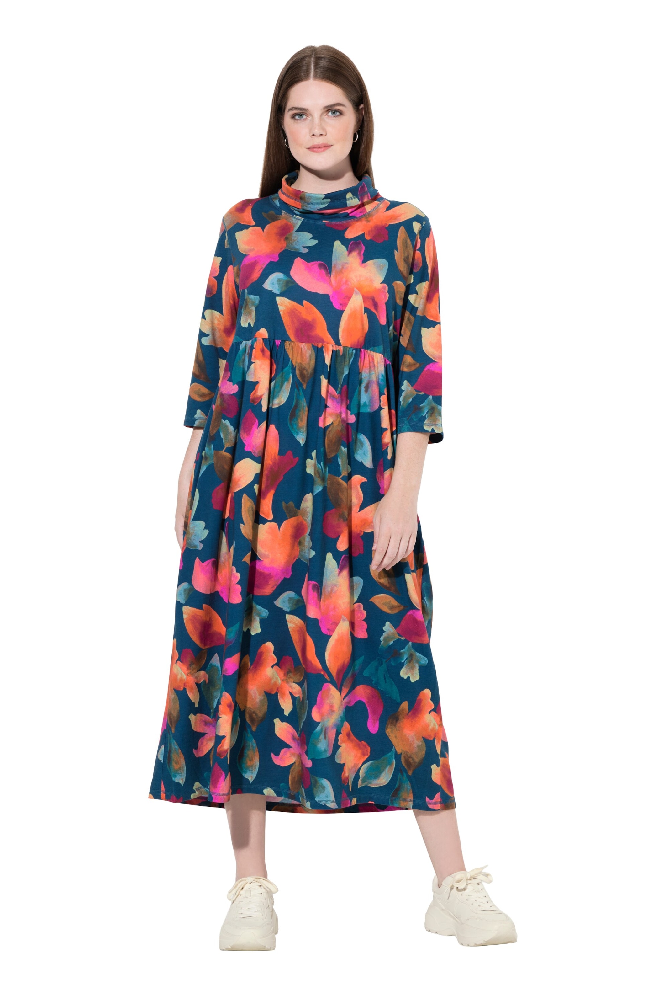 Ulla Popken Jurk in Blauw: voorkant