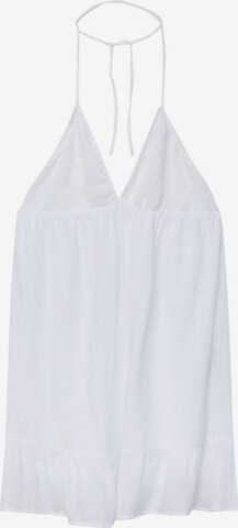 Robe d’été Pull&Bear en blanc : devant